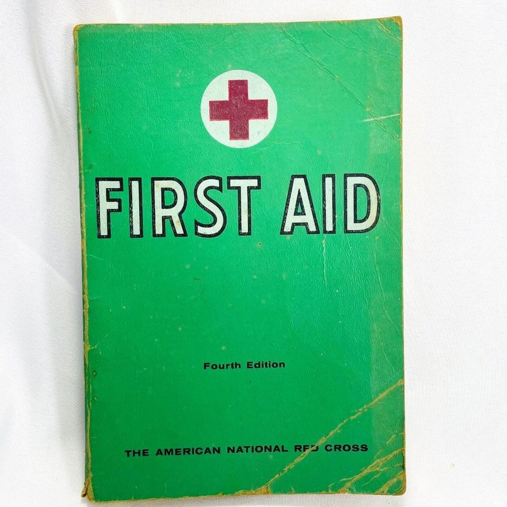 First Aid Textbook 1957 Fourth Edition, American National Red Cross Vintage Book